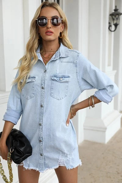 Denim Button Down Shirt