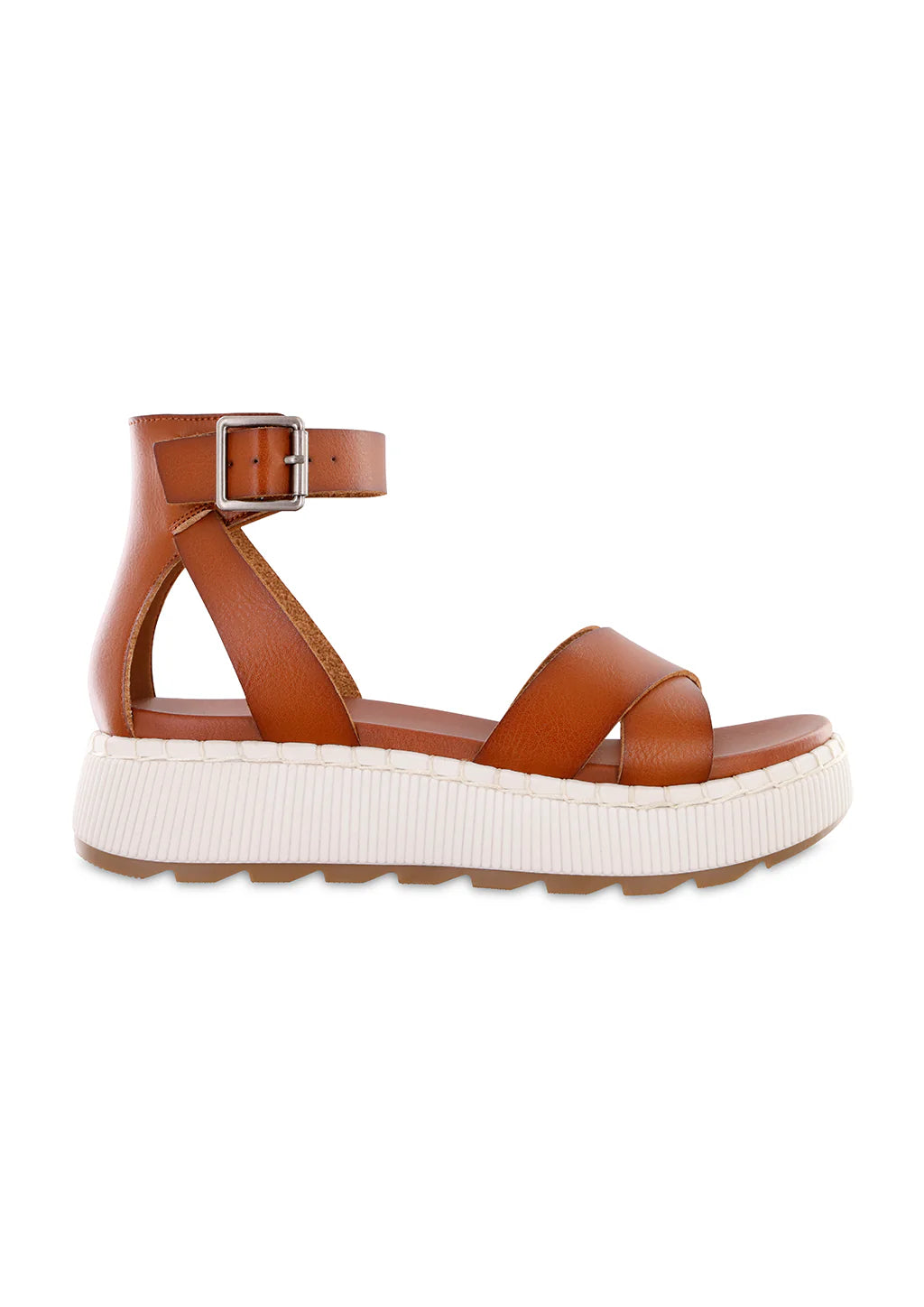 Cross Stride Vegan Platform Sandals