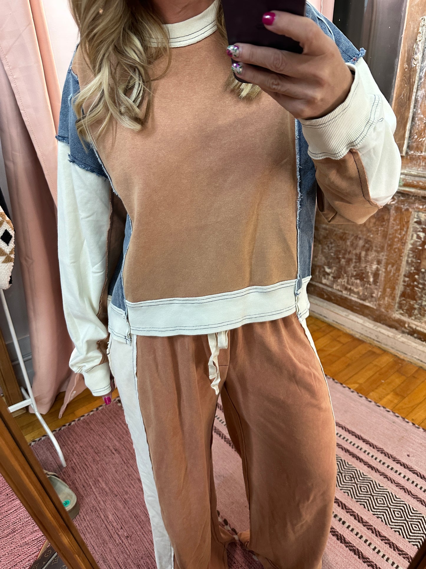 Cinnamon Block Sweatshirt