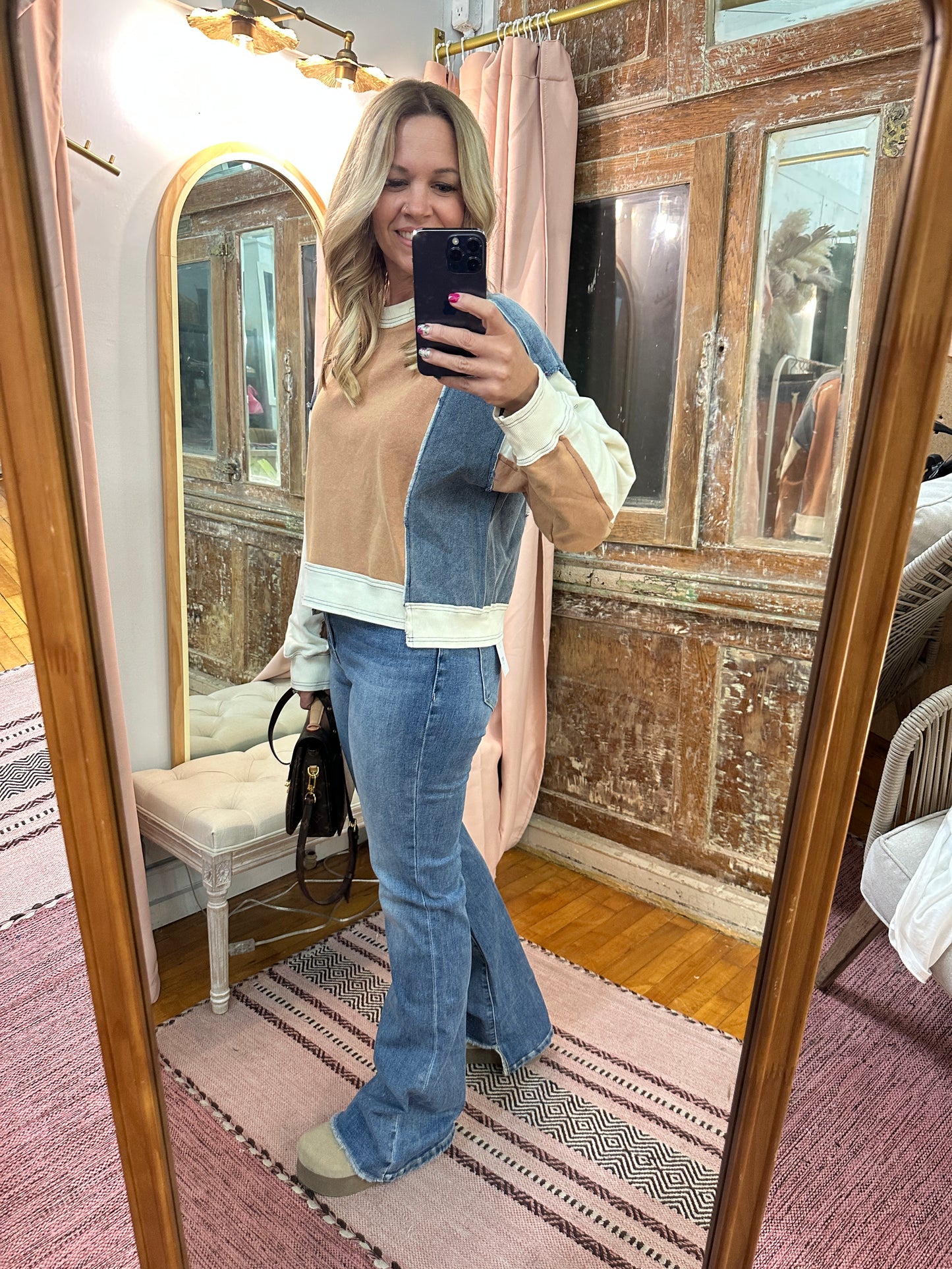Cinnamon Block Sweatshirt