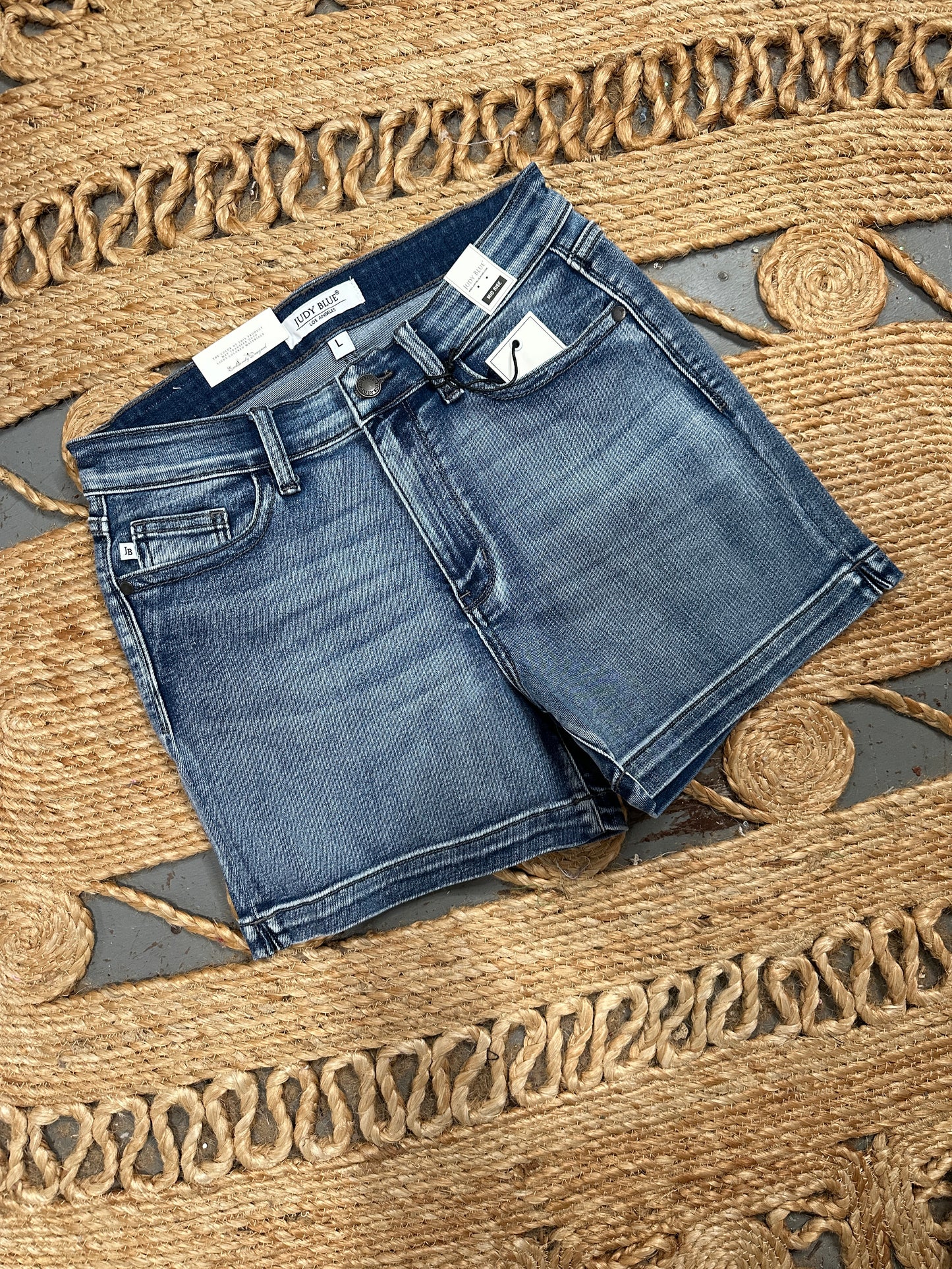 Judy Blue Faux Flap Pocket Shorts