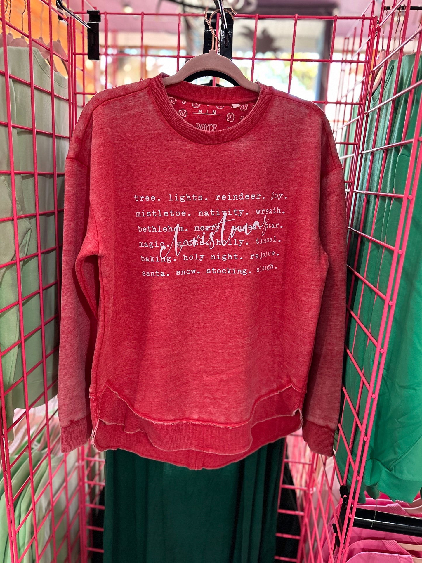 Christmas Type Poncho