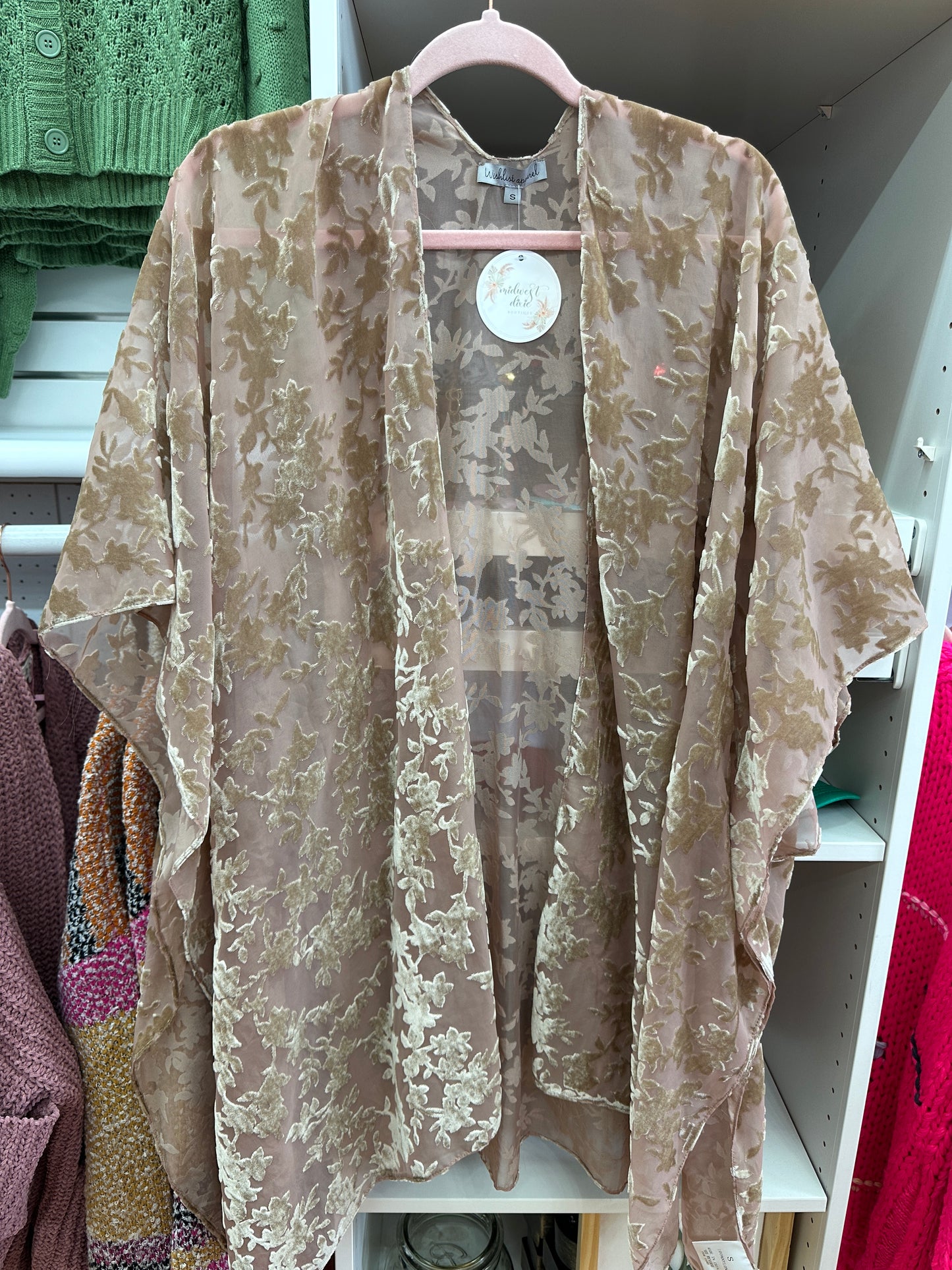 Velvet Floral Kimono