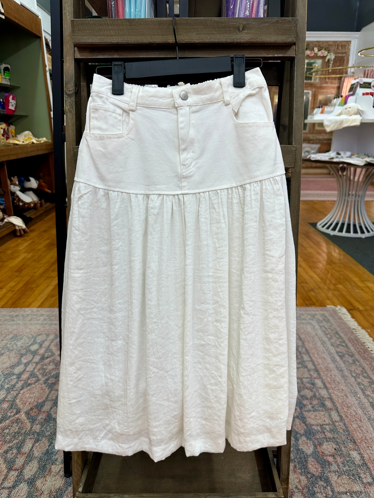 Girls Fuzed Fabric Maxi Skirt