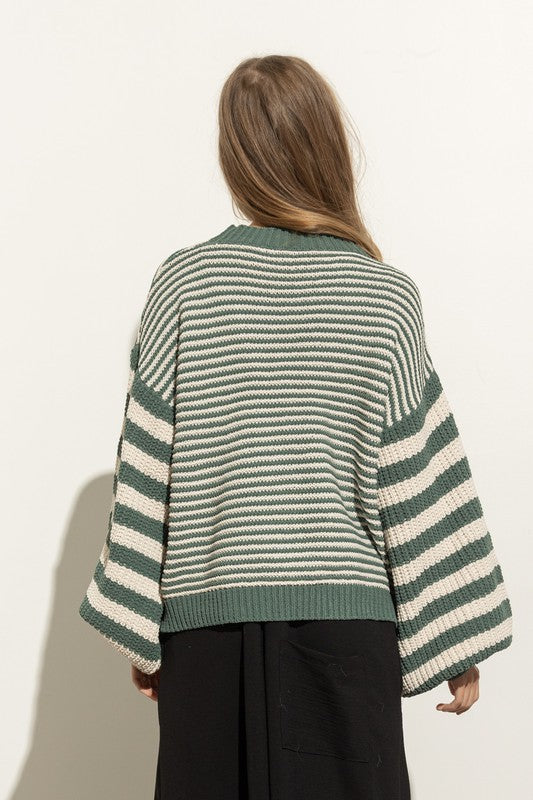 Striped Green Sweater