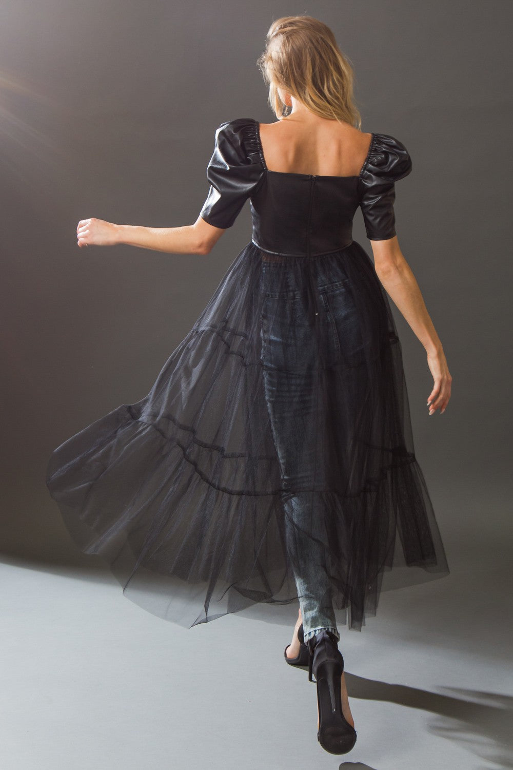 Tulle Maxi Top