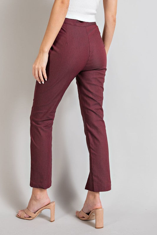 Front-slit Pants