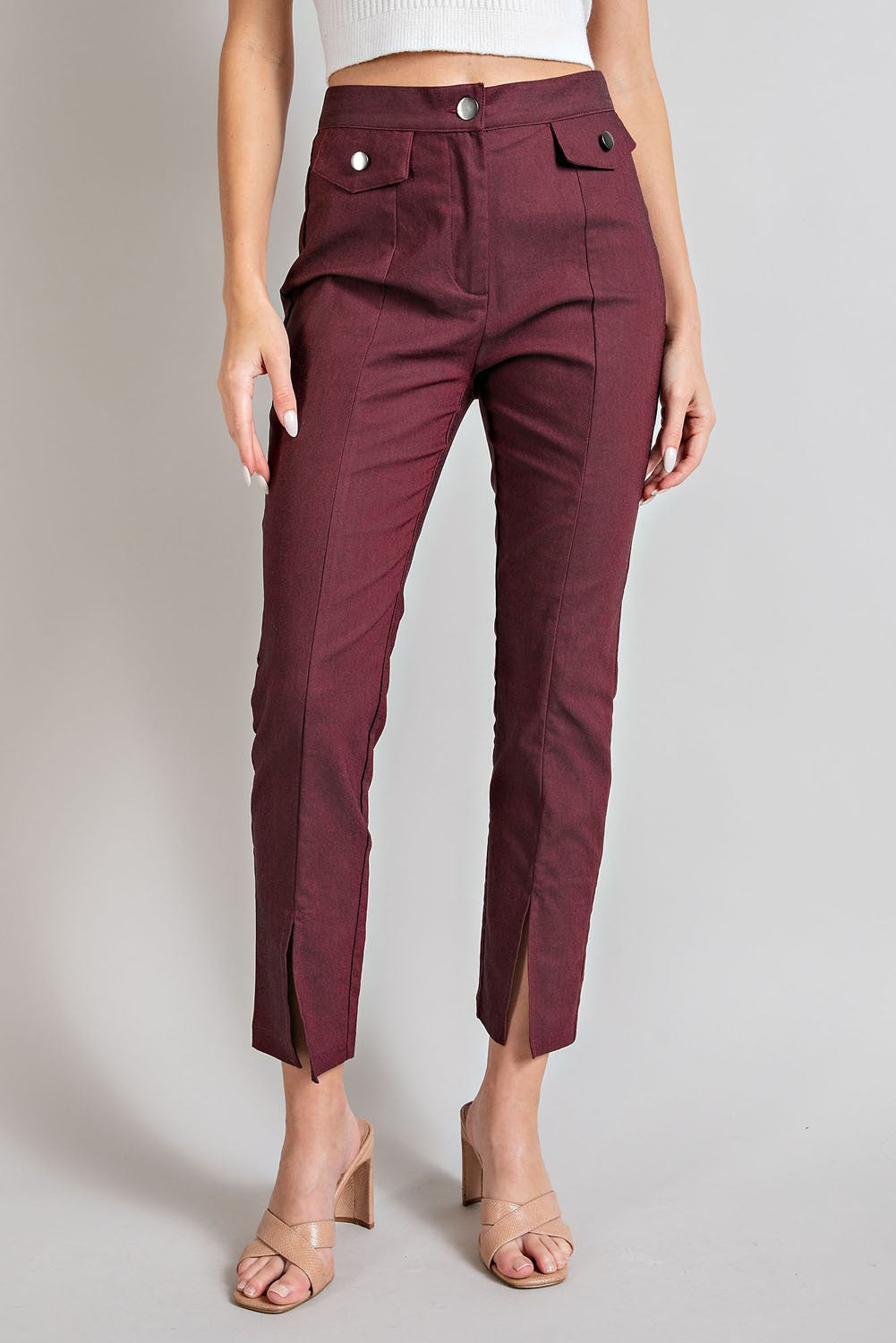 Front-slit Pants