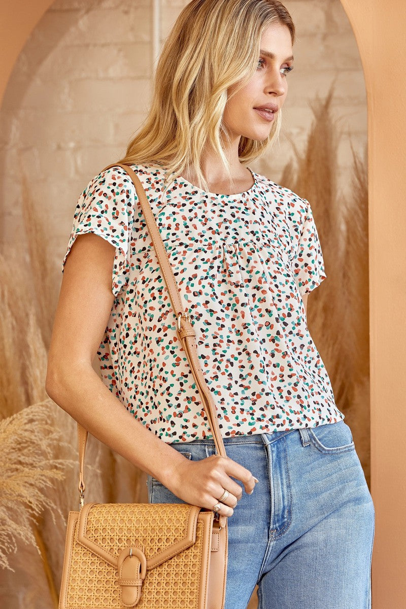 Babydoll Dotted Top