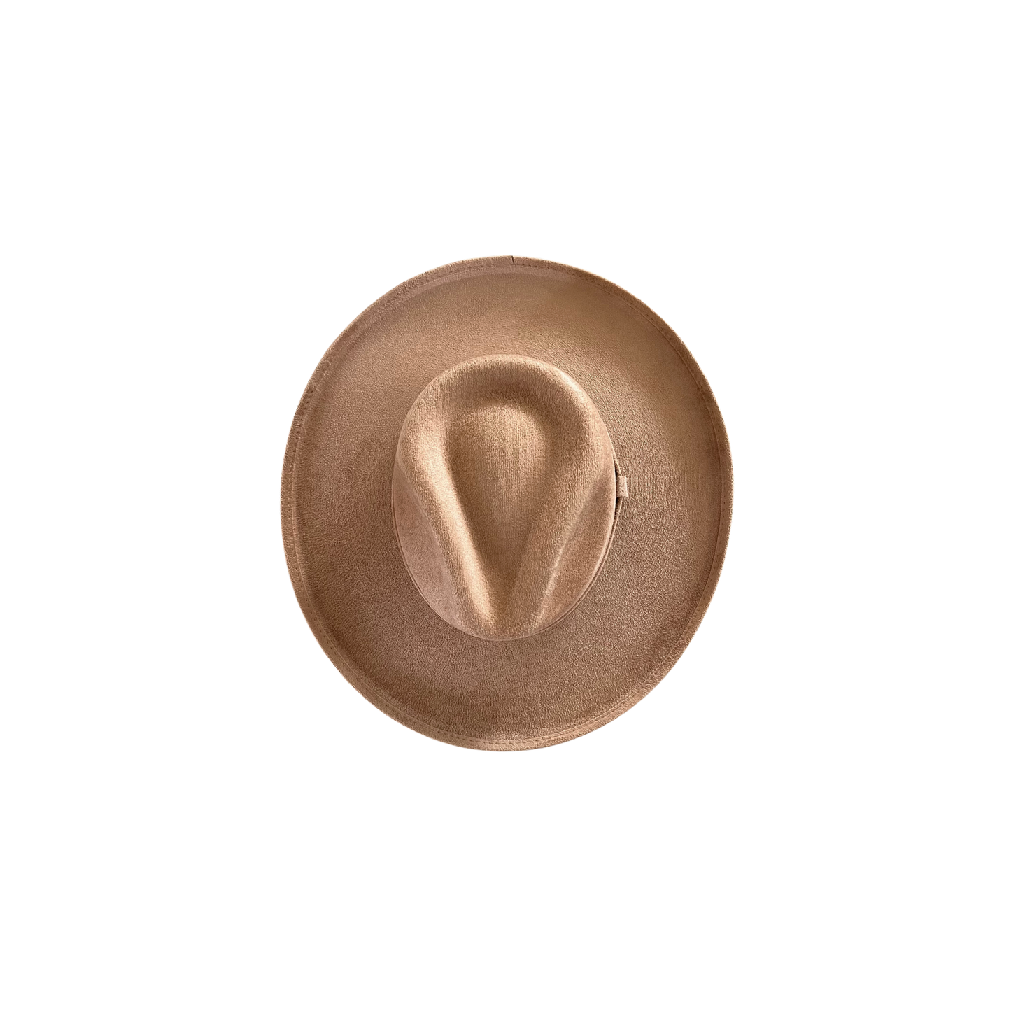 Brown Curl Stiff Brim Fedora Hat