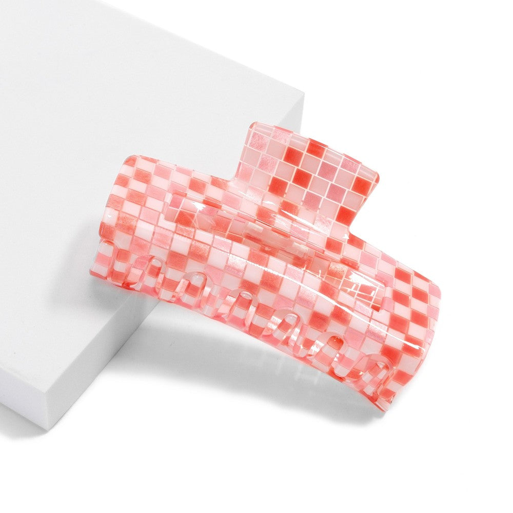 Checkerboard Hair Claw