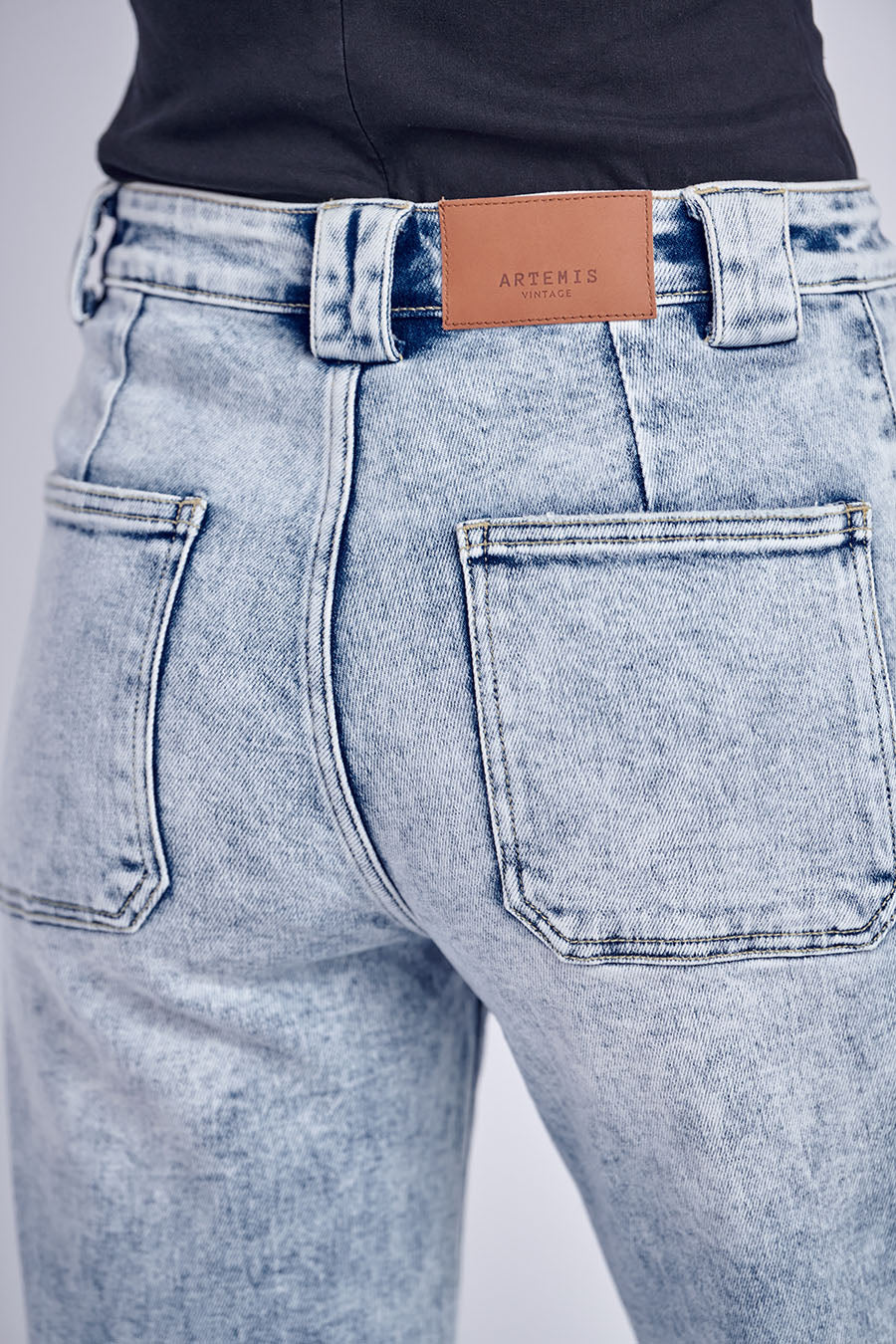 90's Acid Wash Wide Jeans