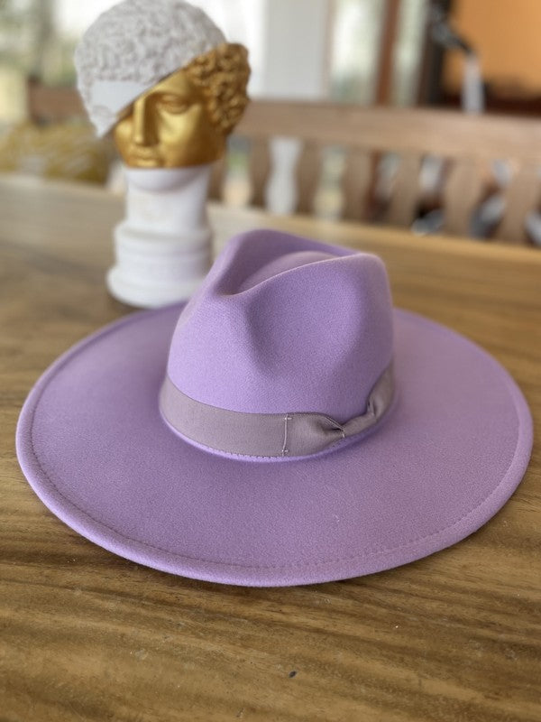 Vegan Felt Wide Brim Fedora