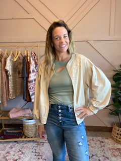 Lorelei Crochet Jacket - Beige