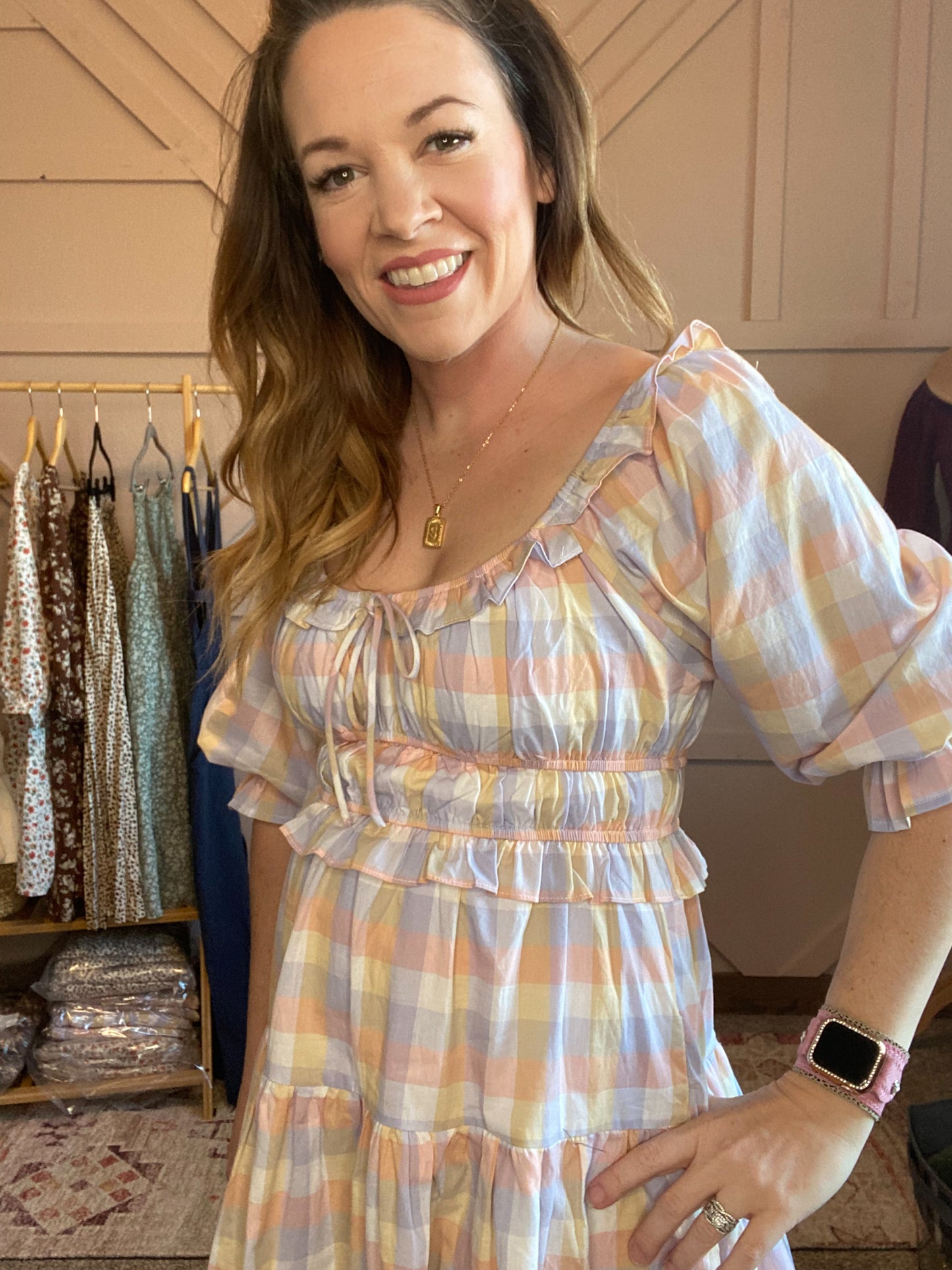 Plaid Pastel Dress
