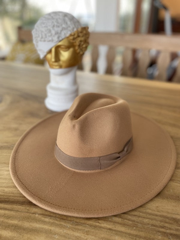 Vegan Felt Wide Brim Fedora