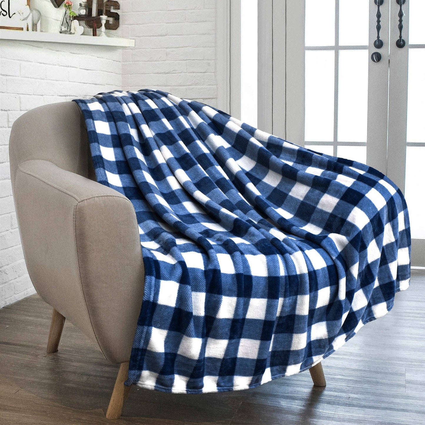 Checkered Fleece Blanket