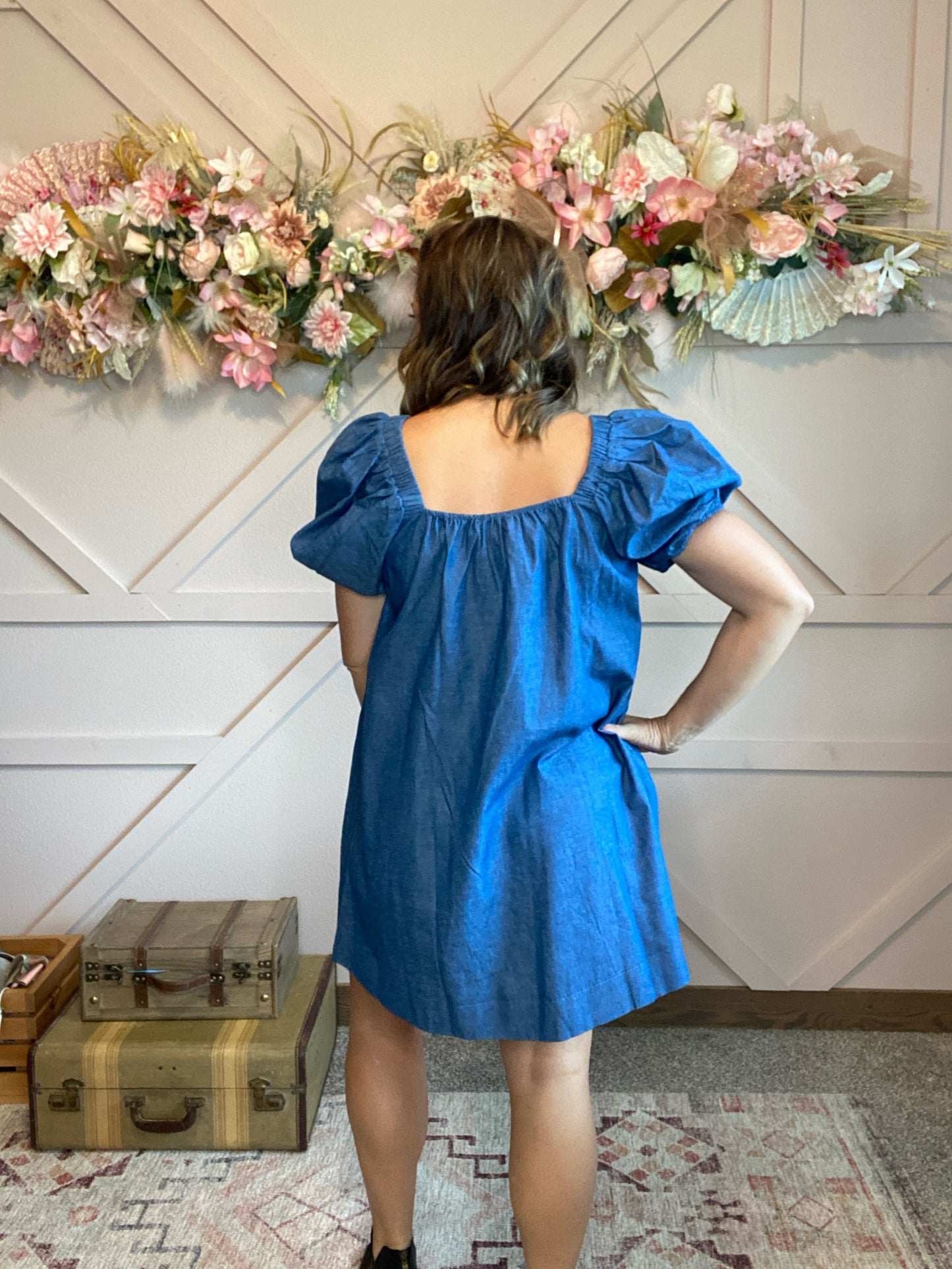 Denim Babydoll Dress