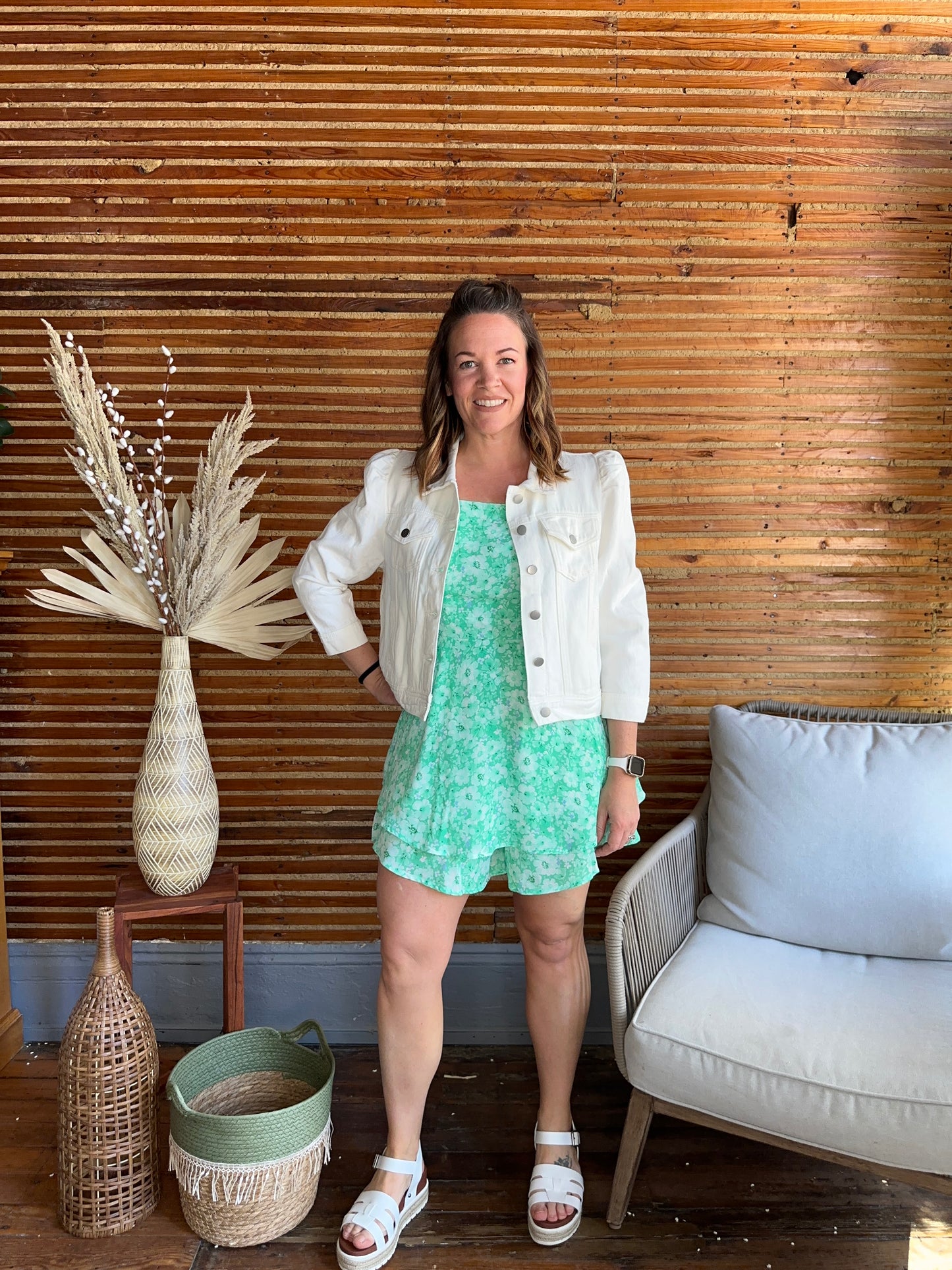 Emerald High Neck Romper