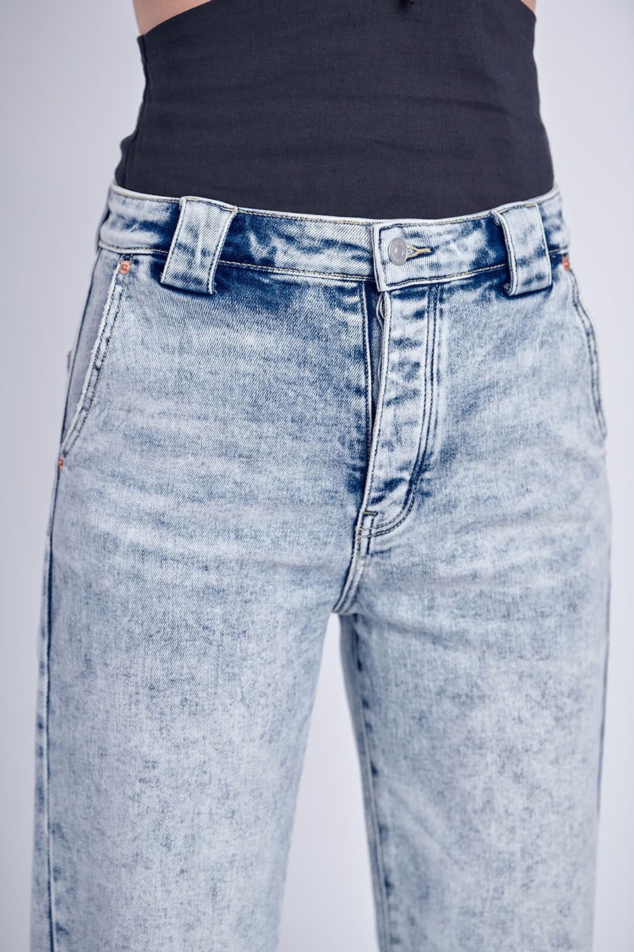 90's Acid Wash Wide Jeans