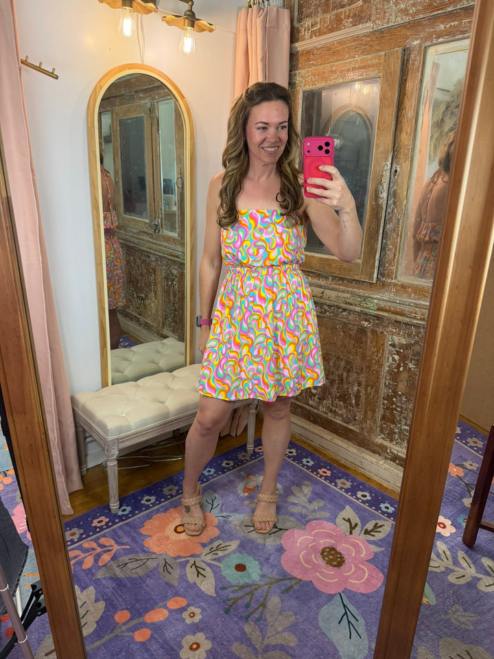 Groovy Girl Mini Dress 🌈✨