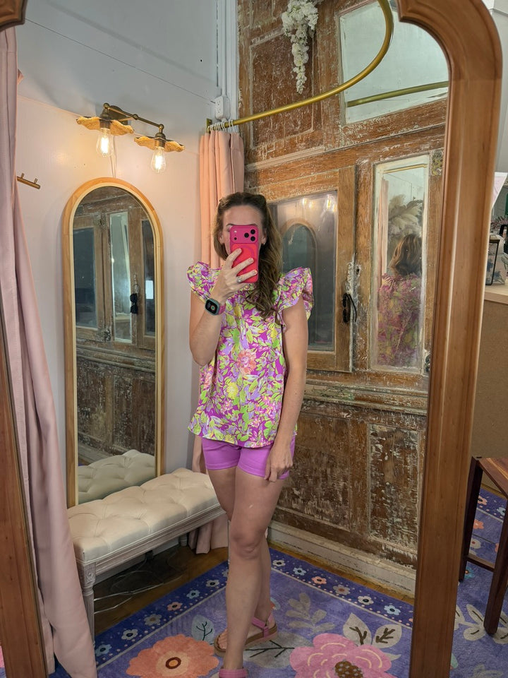 Blooming Bold Floral Top