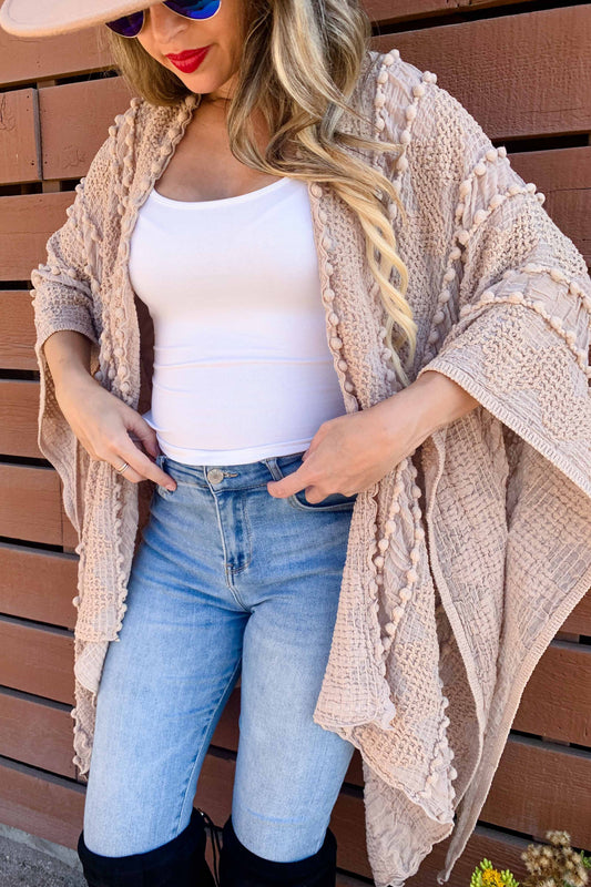 Textured Kimono Cardigan