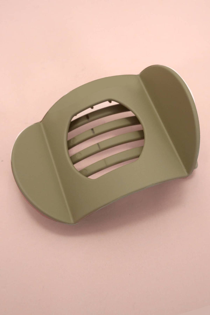 Lay Flat Large Hair Claw Clip: COLORADO BLUE