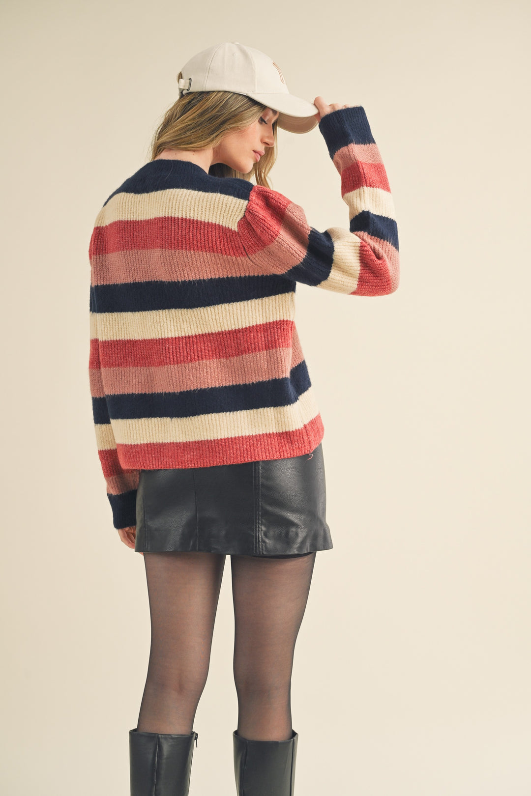 Striped Color Block Sweater