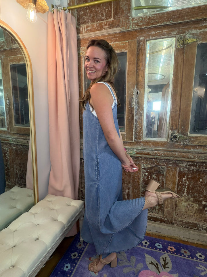 Blue Skies Chambray Jumpsuit ☁️💙