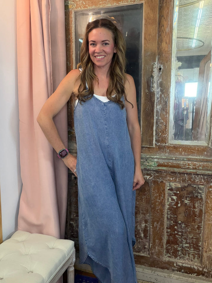 Blue Skies Chambray Jumpsuit ☁️💙