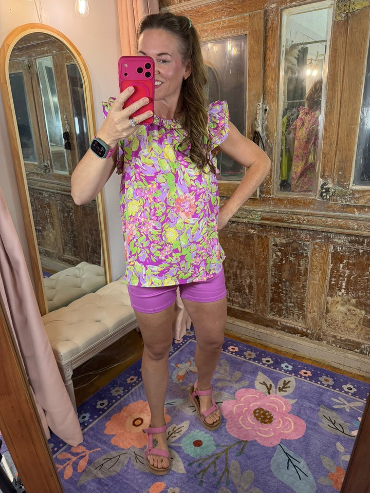 Blooming Bold Floral Top