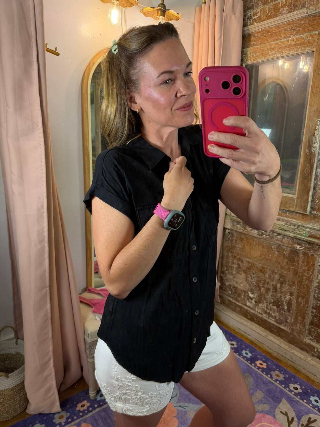 City Chic Button Down Top