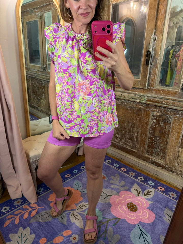 Blooming Bold Floral Top