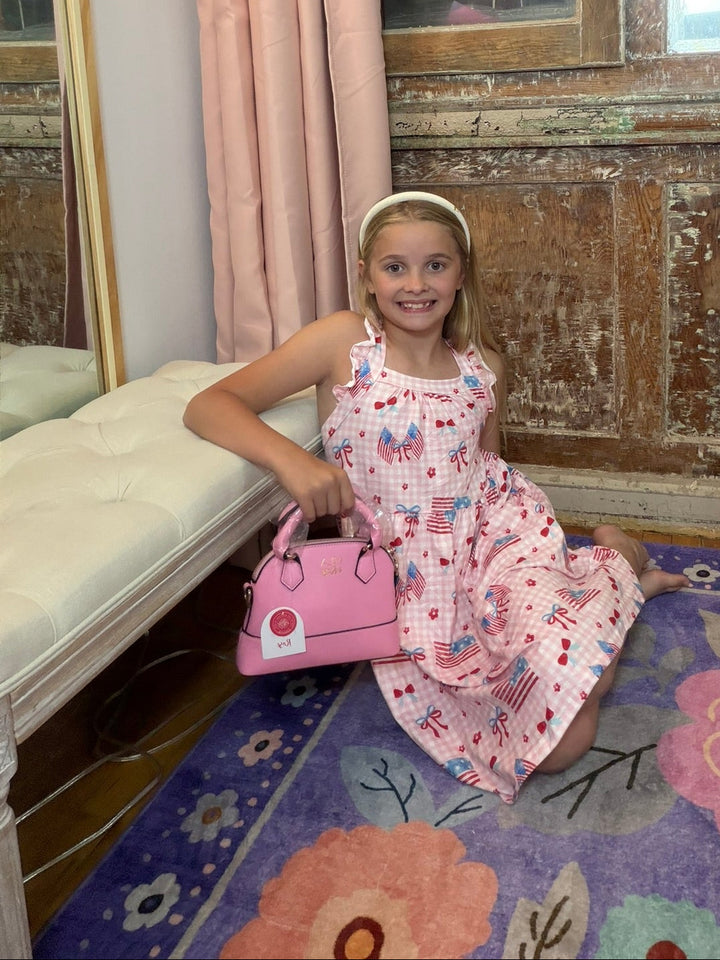 Bubblegum Pink Girls Crossbody Purse