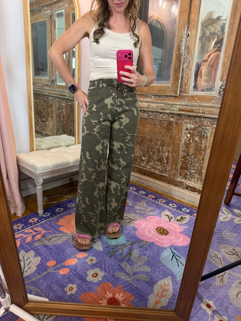 Main Character Camo Jeans