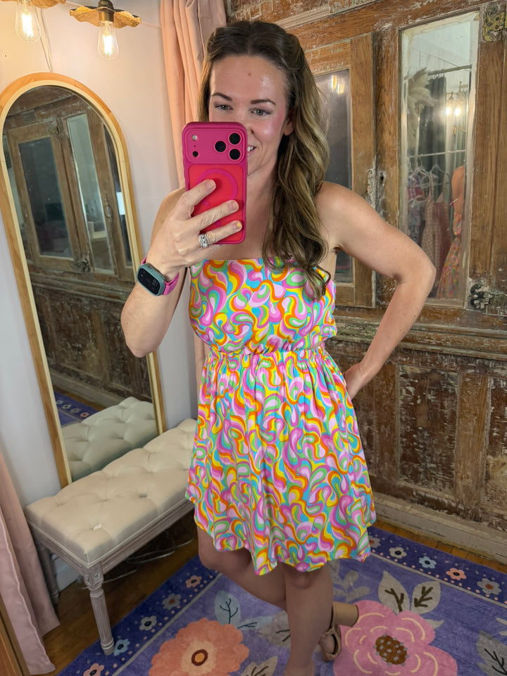 Groovy Girl Mini Dress 🌈✨
