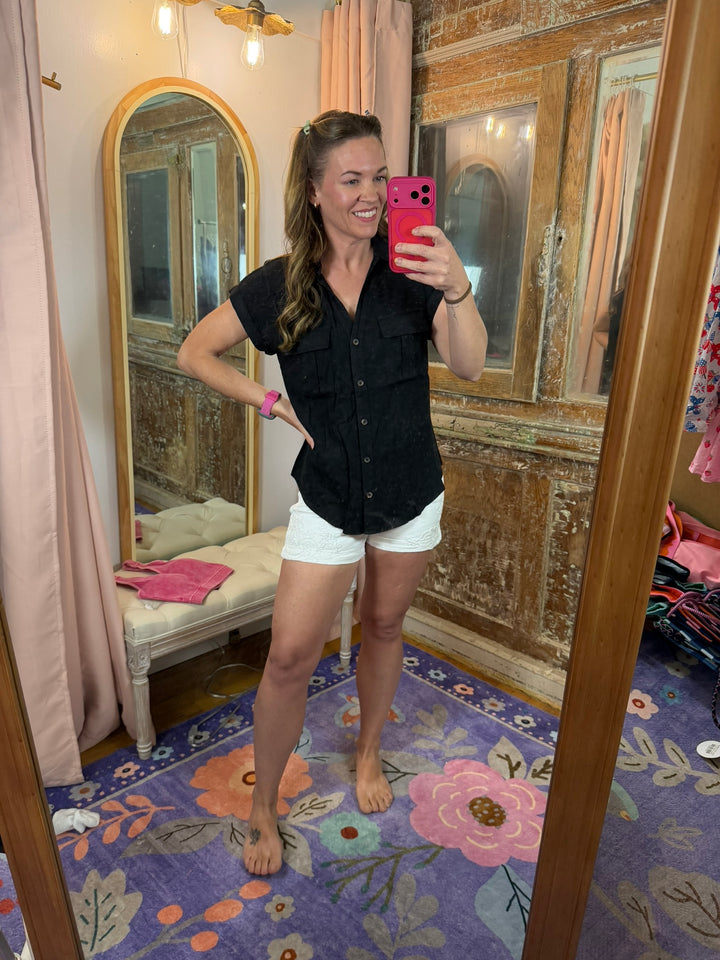 City Chic Button Down Top