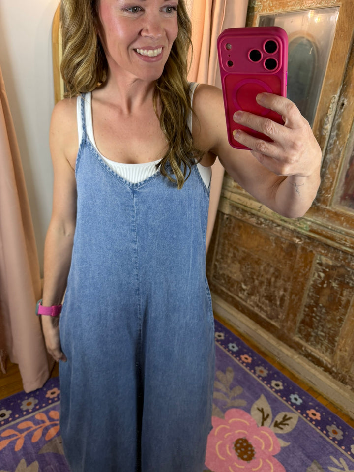 Blue Skies Chambray Jumpsuit ☁️💙