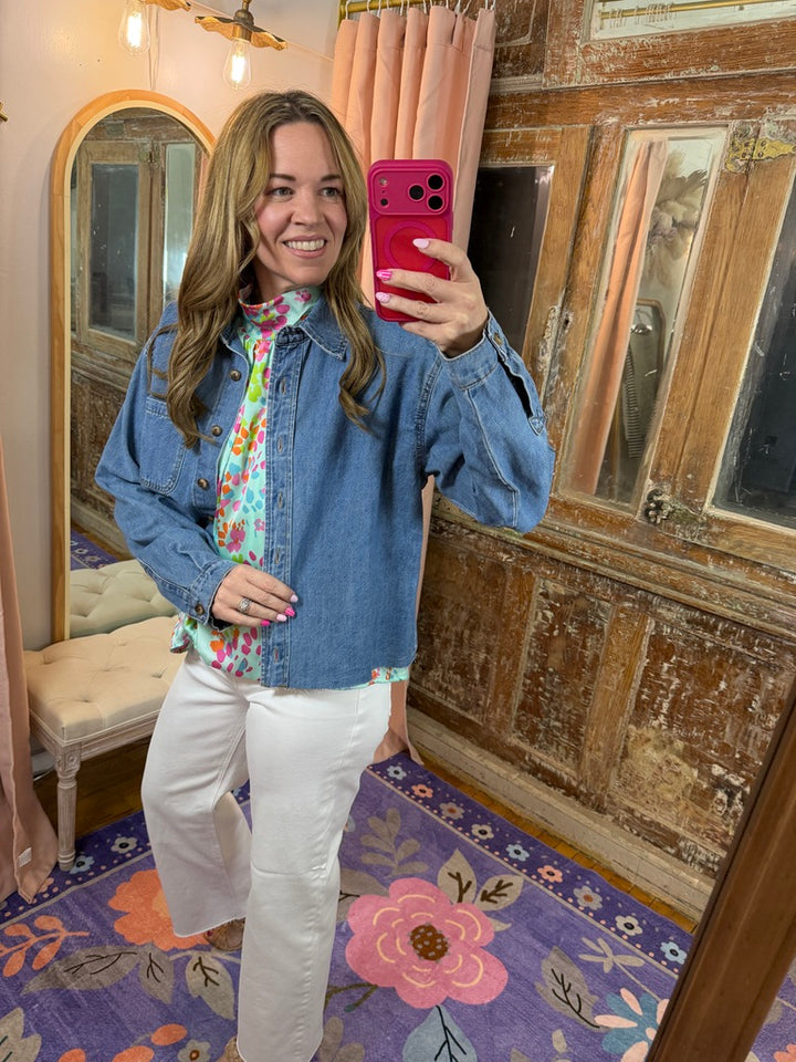 Free Spirit Denim Shacket