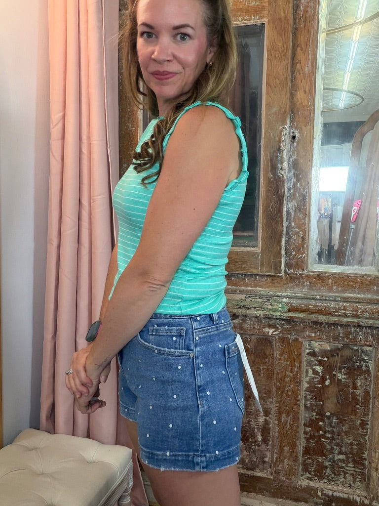 Coastal Breeze Ruffle Tank