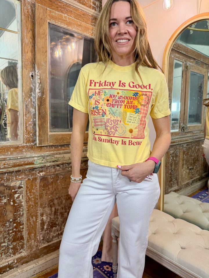 Sunday is Better Crop Tee
