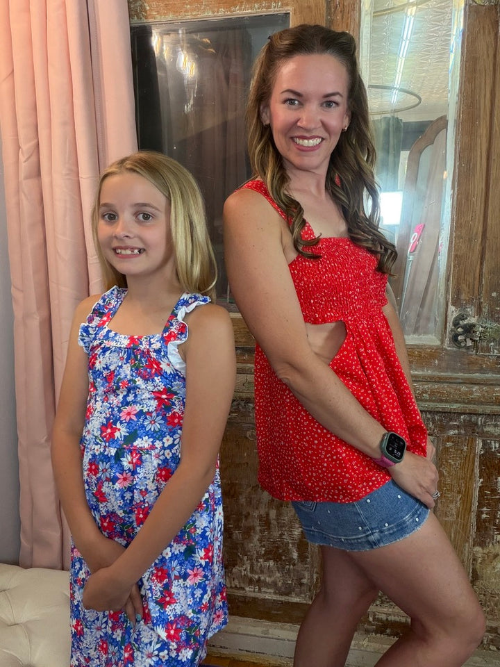 Cherry Picnic Smocked Tank 🍒❤️