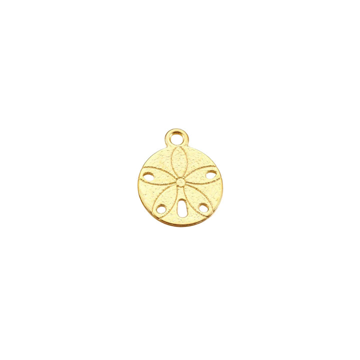 Gold Sand Dollar Charm