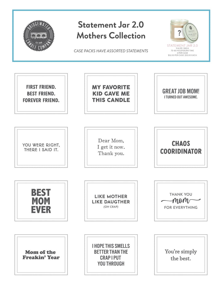 Sweet Grace Statement Jar Candle - Mothers Day