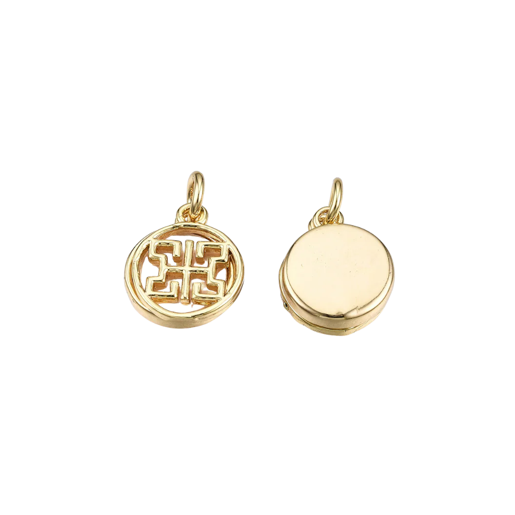 Gold Designer "H" Charm