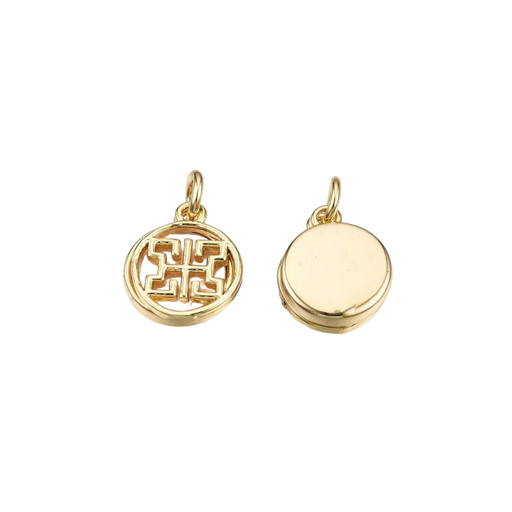 Gold Designer "H" Charm