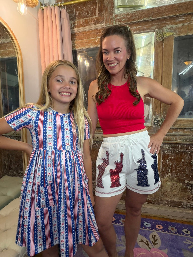 All American Girl Pocket Twirl Dress
