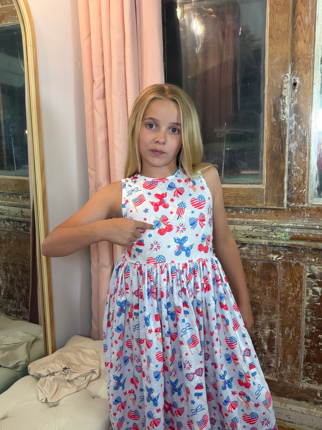 Little Miss Liberty Tank Twirl Dress