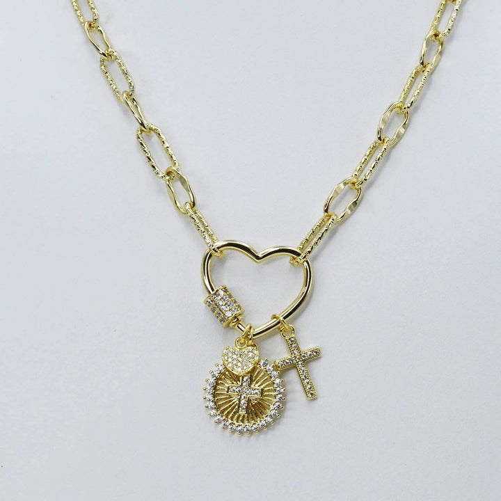 Heart of Faith Gold Necklace